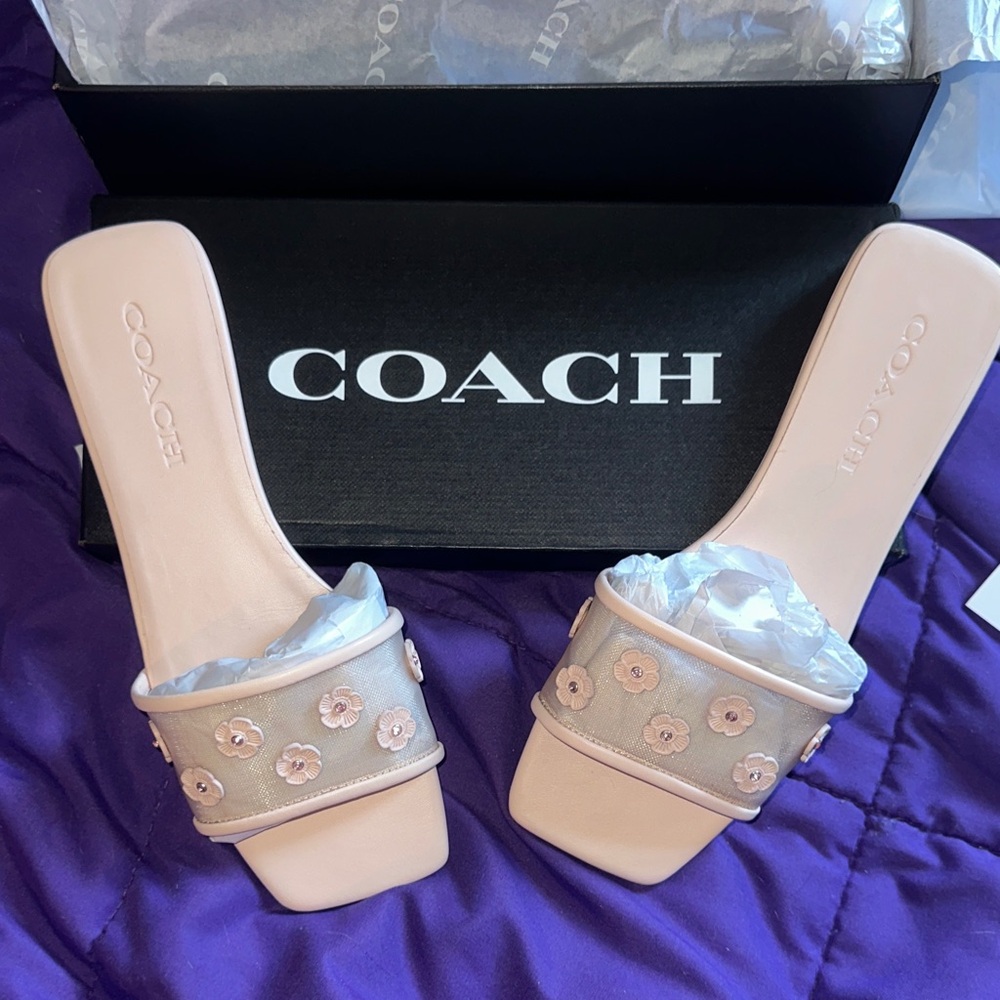 Coach Pink Sandals Elegant Design